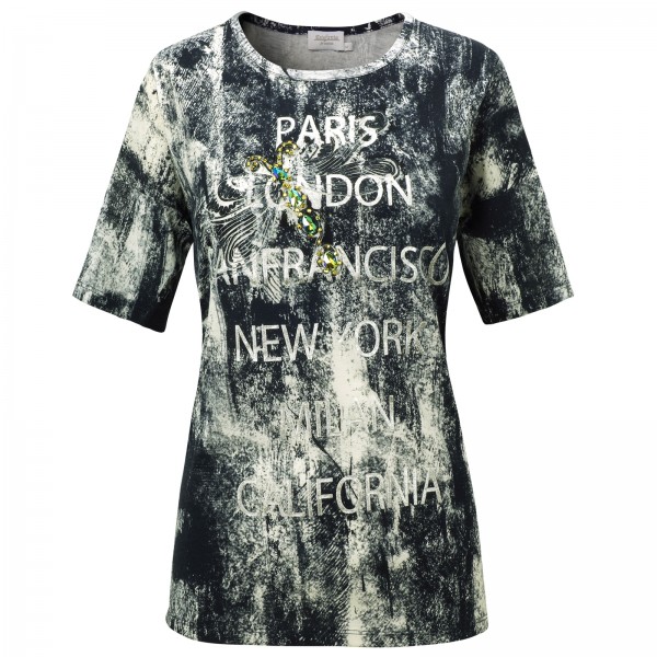 Estefania for woman Shirt mit Paris-London-Print