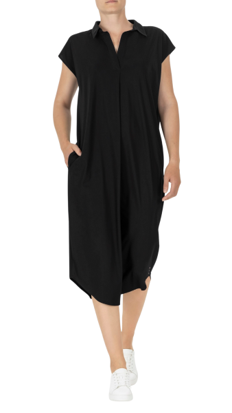 St.Ann by Stehmann, Kleid Dakota – Midi-Kleid im Relaxed Fit mit elegantem Kragen