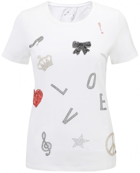 Gio Milano Shirt mit aufwendigen Details