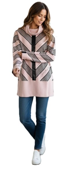 Estefania for woman, Tunika "fashion vibes" mit Strassbesatz