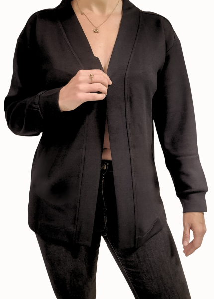 Estefania for woman, kurze offene Jacke mit angesetzten Ärmelbündchen