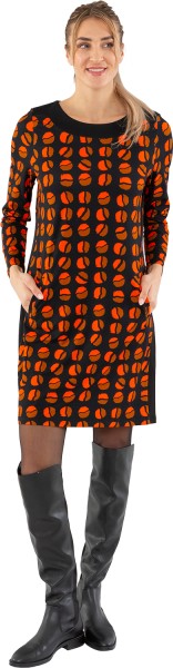 Estefania for woman, Kleid mit Kreisen und Galonstreifen