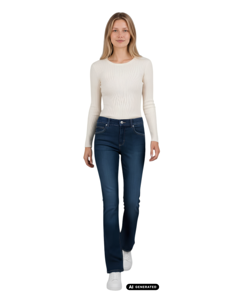 Angels, Leni Shape, Slim Fit Jeans mit Bootcut Bein in authentischer Waschung