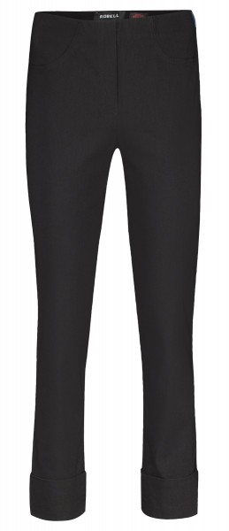 Robell-Bella09 Stretchhose mit Umschlag und Gesäßtaschen