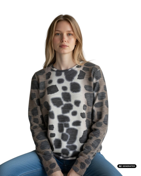 Estefania for woman, Pullover Animal-Print