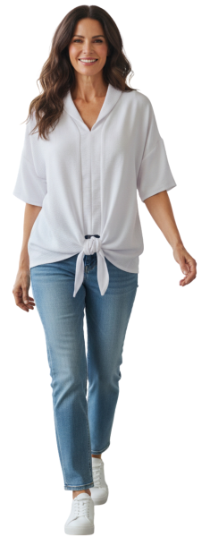 Estefania for woman, modisches Blusenshirt zum binden