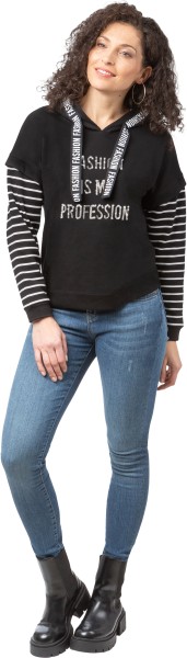Estefania for woman, Sweatshirt mit Kapuze und Fashion-Details