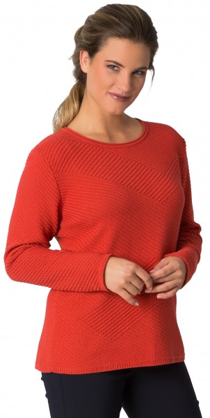 Rabe, eleganter Pullover im Strukturstrick