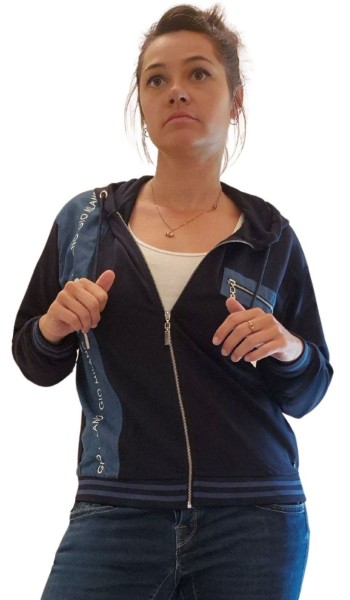 Gio Milano, Kurzjacke mit Jeans Patch
