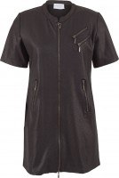 Estefania for woman Jersey Tunika in Lederoptik mit Kurzarm,141-8200 S