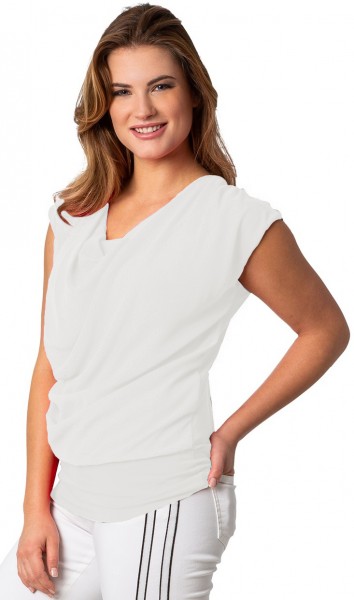 Estefania for woman, leichtes Sommershirt mit Wasserfallausschnitt