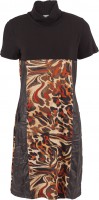 Estefania for woman, Kleid mit Rolli und Animalprint
