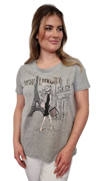 Estefania for woman, T-Shirt "New Luxury" mit kleinen Strassbesatz
