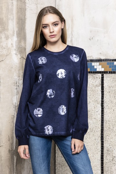 Gio Milano Pullover mit Kreisen