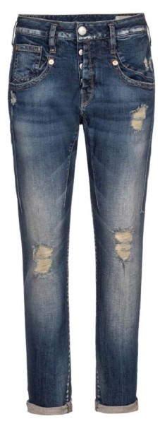Herrlicher, Shyra Cropped Destroy Jeans aus Bio-Baumwolle