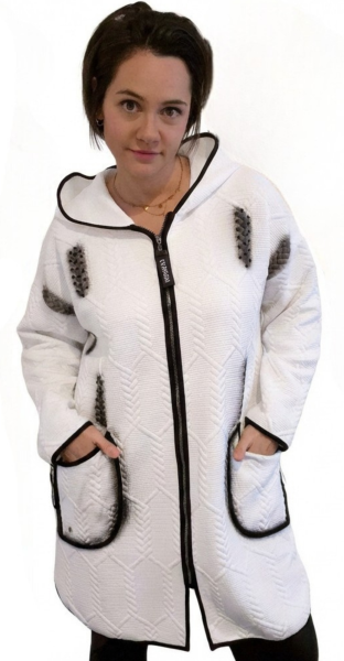 Gio Milano, Jacke in Ottoman mit Paspeln