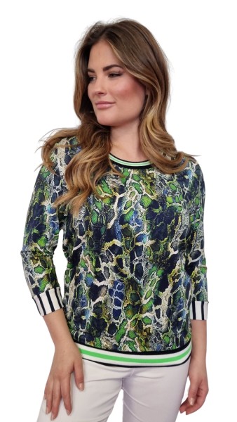 Estefania for woman, Shirt mit 3/4-Arm in Snake-Print