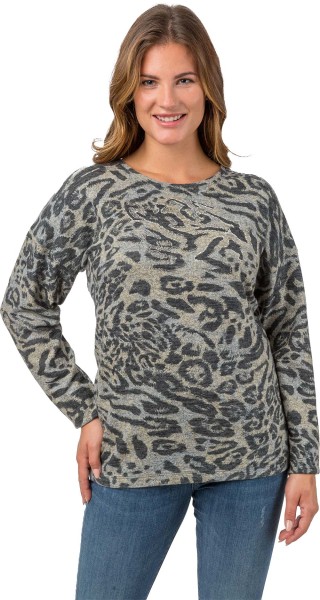 Estefania, weicher Pullover in Animal-Optik