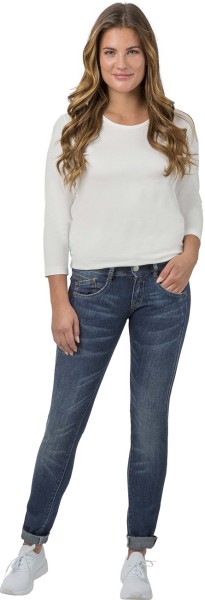 Herrlicher, Gila Slim Cashmere Touch Jeans aus Bio-Baumwolle