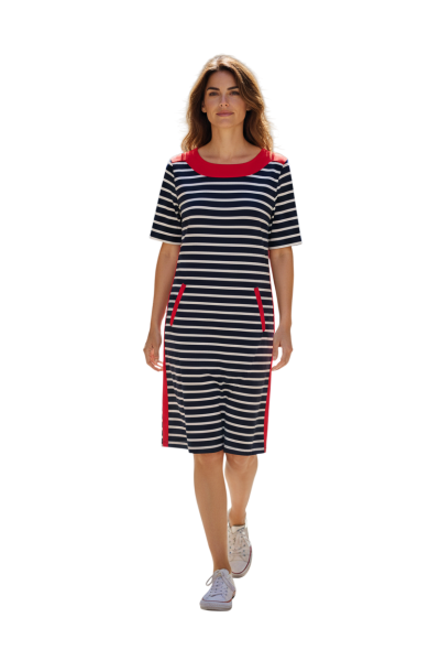 Estefania for woman, Kleid im Marine-Look