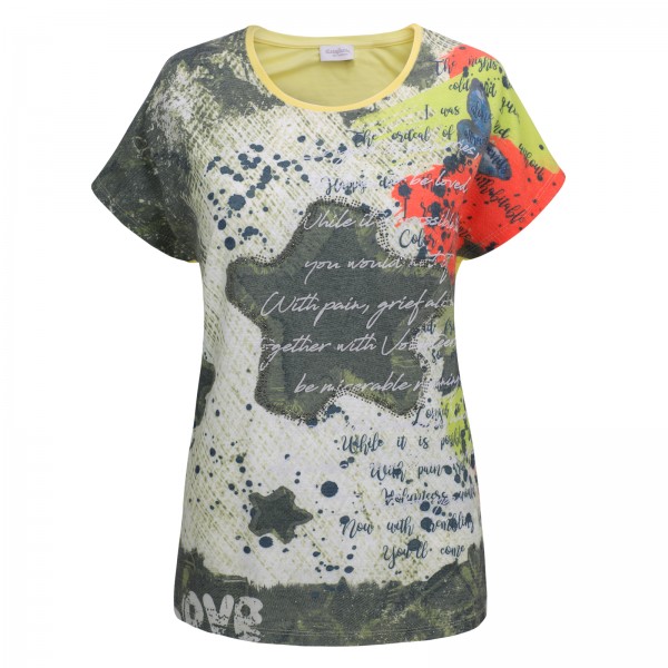 Estefania for woman, Shirt im Materialmix