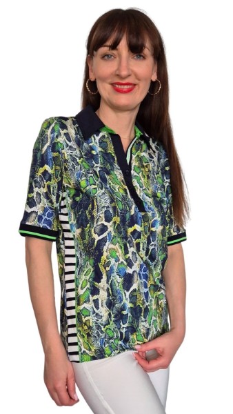 Estefania for woman, Polo in modischem Snakeprint