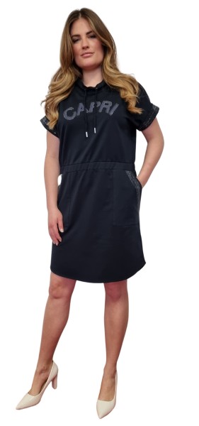 Estefania for woman, Knielanges Kleid "Capri" mit Tunnelzug