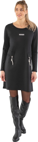 Estefania for woman, Kleid mit Strassbesetzten Zierkordeln