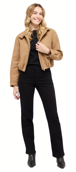 Basic Jeans Lara, Straight Fit mit weitem Bein