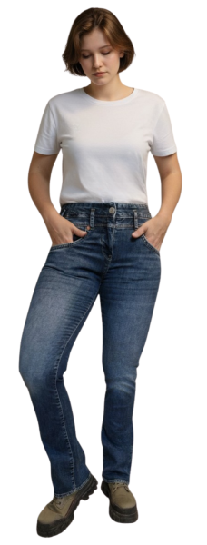 Herrlicher, Pearl Bootcut Jeans aus Recycled Denim Light