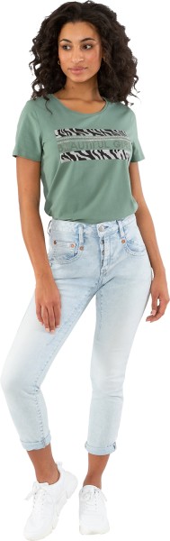 HERRLICHER, SHYRA CROPPED CASHMERE TOUCH JEANS MIT BIO-BAUMWOLLE