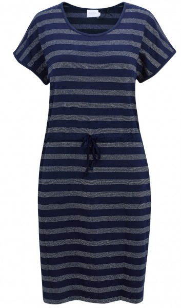 Estefania for woman, sportliches Streifen Kleid mit Tunnelzug
