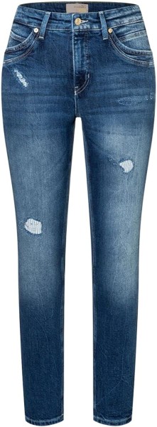 MAC Jeans Mel mit hoher Leibhöhe im leichten Destroy Look