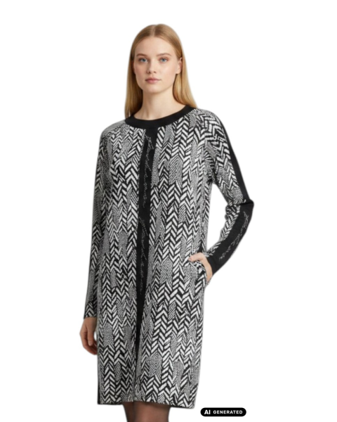 Estefania for woman, elegantes Kleid mit stilvollem Schriftzug