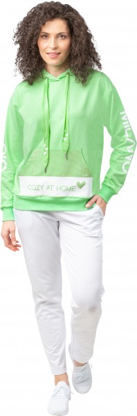Gio Milano, weiches Jersey-Sweatshirt "Cozy at Home" mit Kapuze