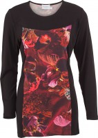 Estefania for woman,; Tunika Langarm mit Druckeinsatz gestretcht original / S