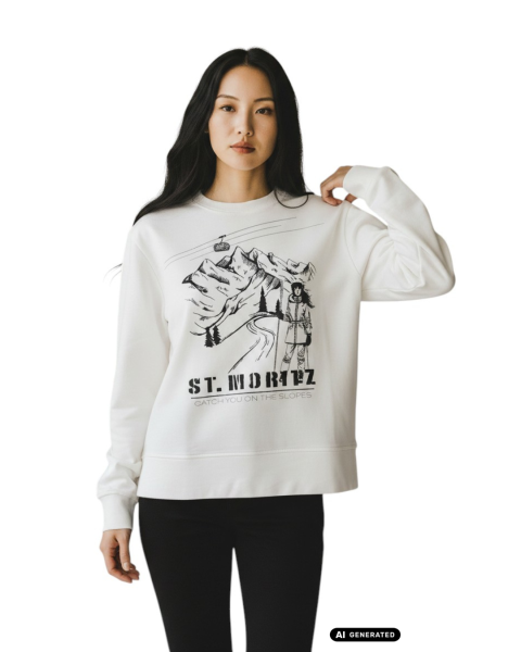 Estefania for woman, Pullover mit St. Moritz Design & Strass