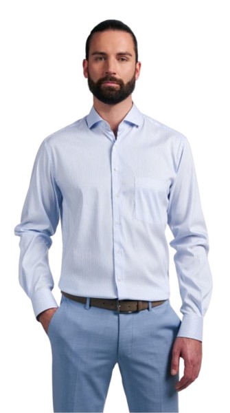 ETERNA, gestreiftes PERFORMANCE SHIRT - Modern Fit