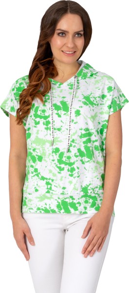Gio Milano, Kapuzenshirt in Batikoptik