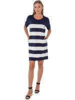 Estefania for woman, Kleid in Ringeloptik mit 1/2 Arm