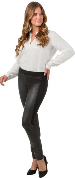 St.Ann by Stehmann, weiche Stretchhose Isalie mit Eco-Nappaleder