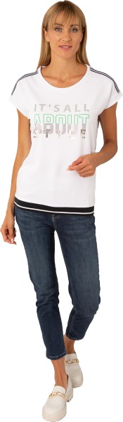 Estefania for woman, modernes T-Shirt mit eleganten Schriftzug