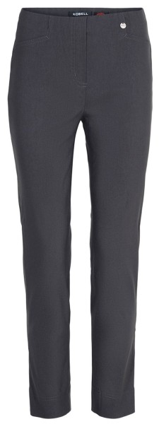 Robell, Rose, schmal geschnittene Hose mit Schlitz am Beinabschluss