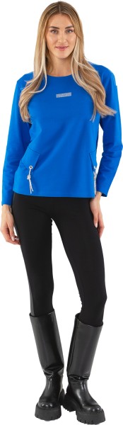 Estefania for woman, Pullover mit Strassbesatz und glitzernden Zierkordeln