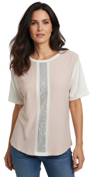 Estefania for woman Damen-Sweatshirt mit Strass – Stilvoll & Modern