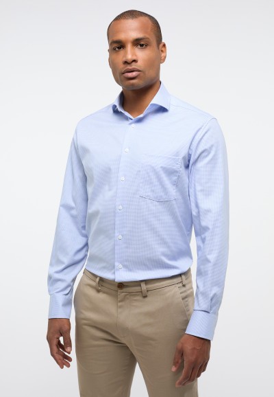 ETERNA, KARIERTES LANGARMHEMD MODERN FIT
