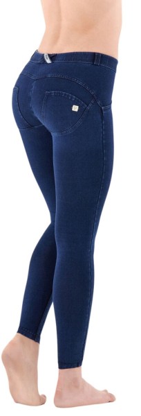 Freddy WR.UP® Damen Push-Up Jeans - Regular Waist Super Skinny - Indigoblau - Blaue Nähte
