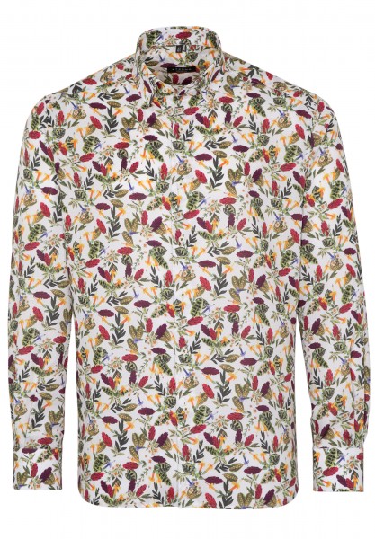 Eterna Langarm Hemd, Modern Fit, Oxford, Bunt bedruckt