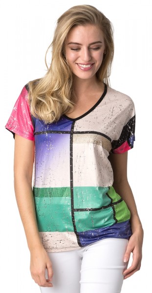 Estefania for woman Shirt mit ueberschnittenen Arm