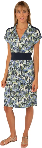 Estefania for woman, Kleid im sommerlichen Palmen-Design